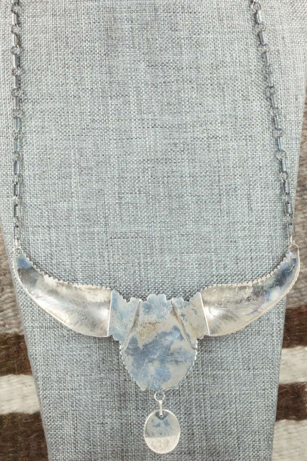 Turquoise & Sterling Silver Necklace - Navajo