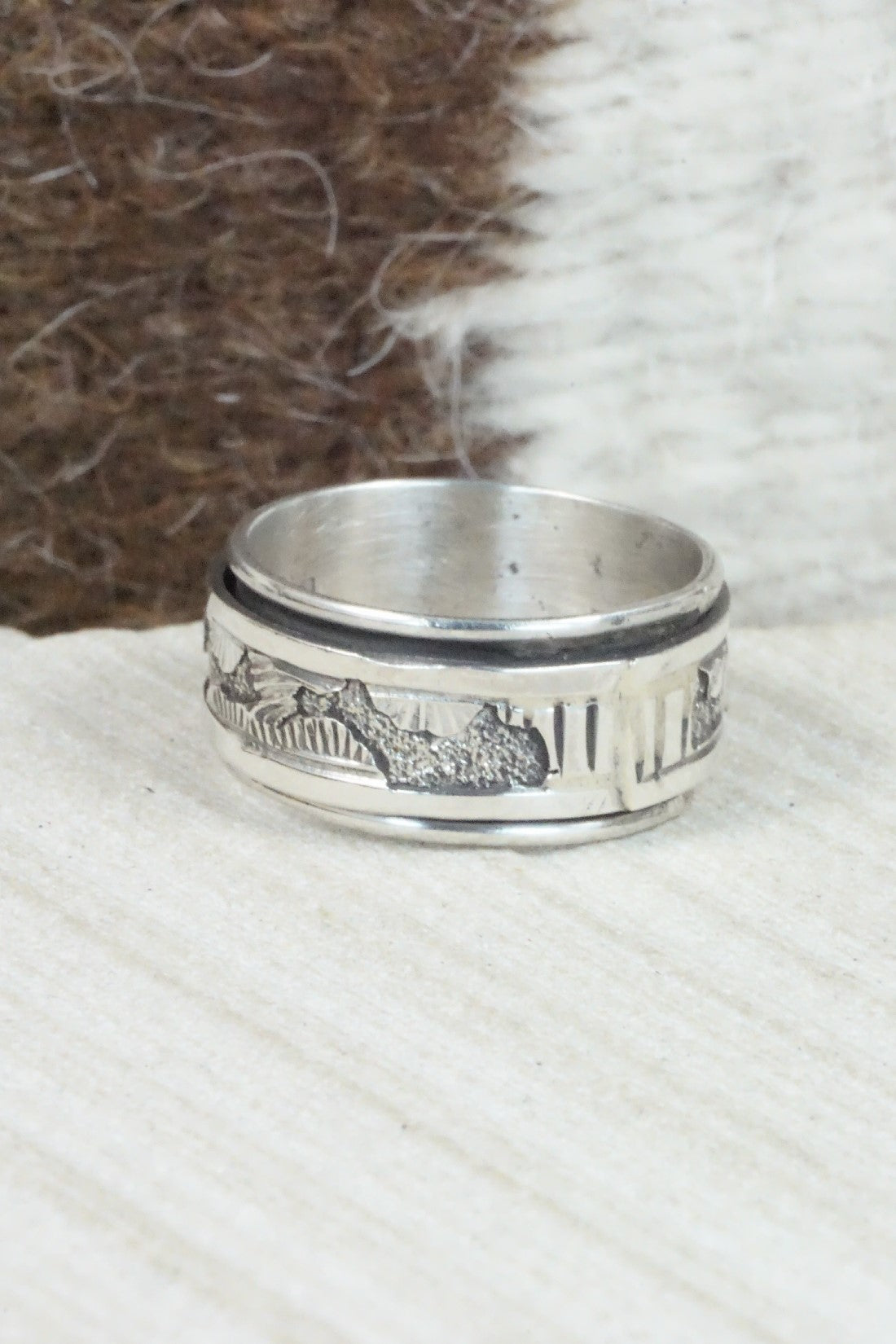 Sterling Silver Ring - Elaine Becenti - Size 8.75