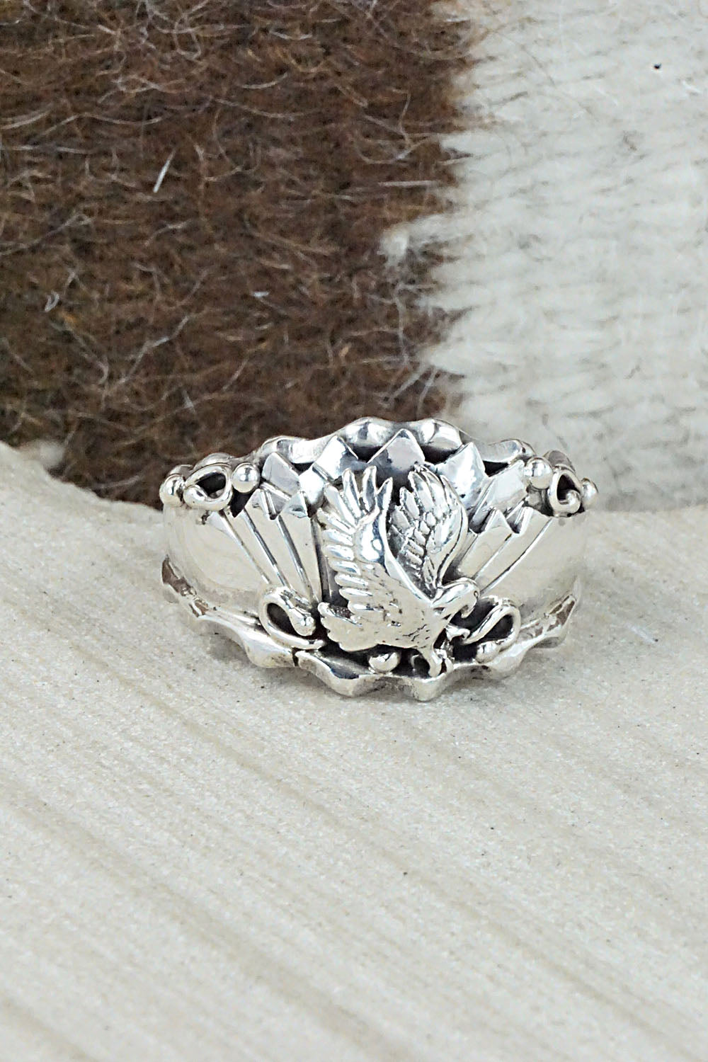 Sterling Silver Ring - Genevieve Francisco - Size 14.5