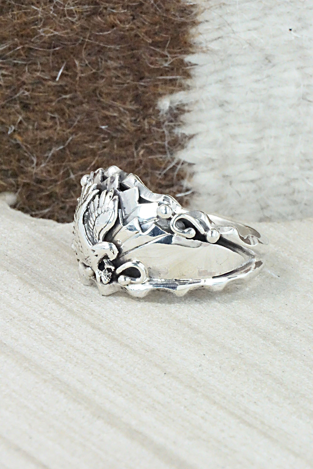 Sterling Silver Ring - Genevieve Francisco - Size 14.5