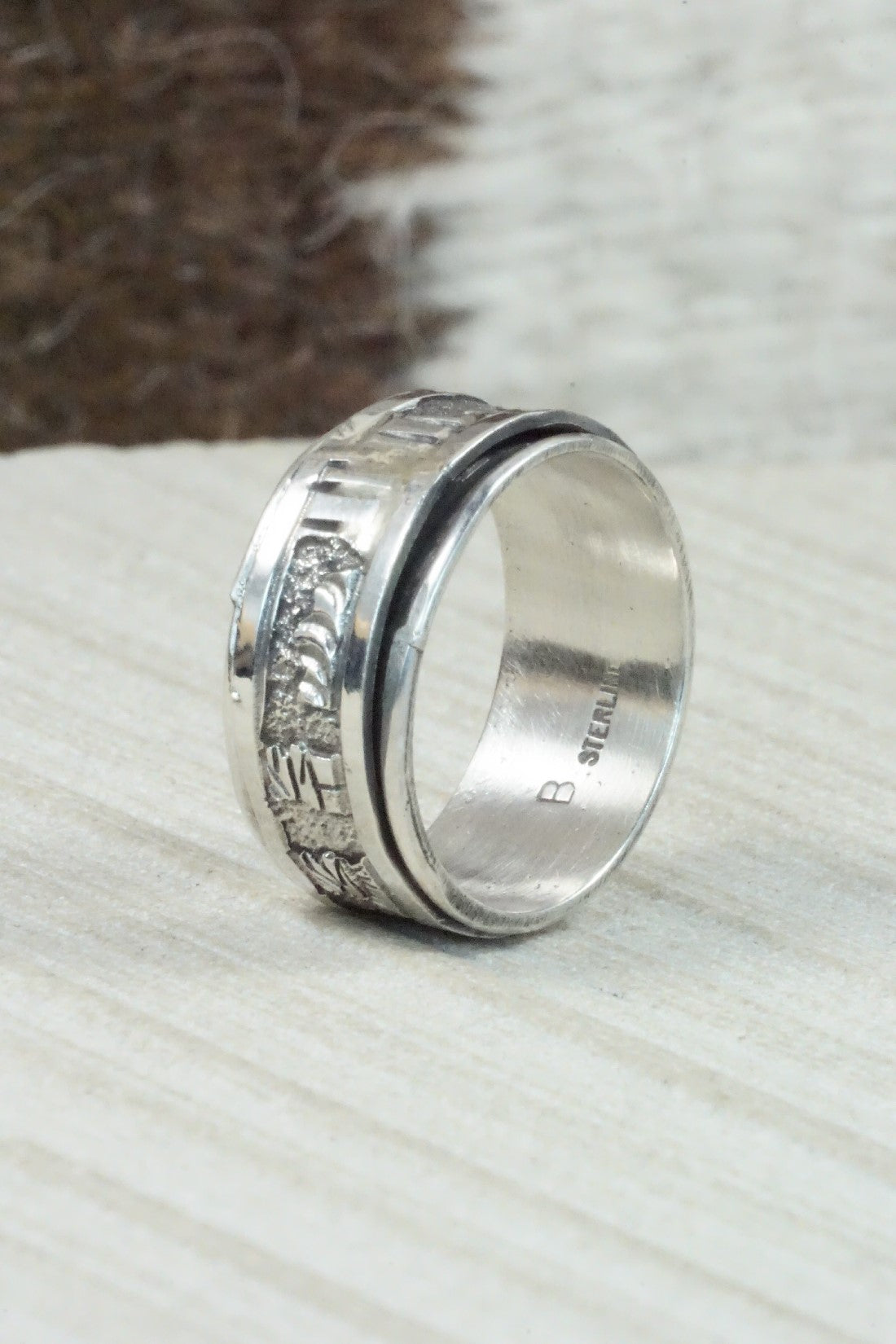 Sterling Silver Ring - Elaine Becenti - Size 8.75