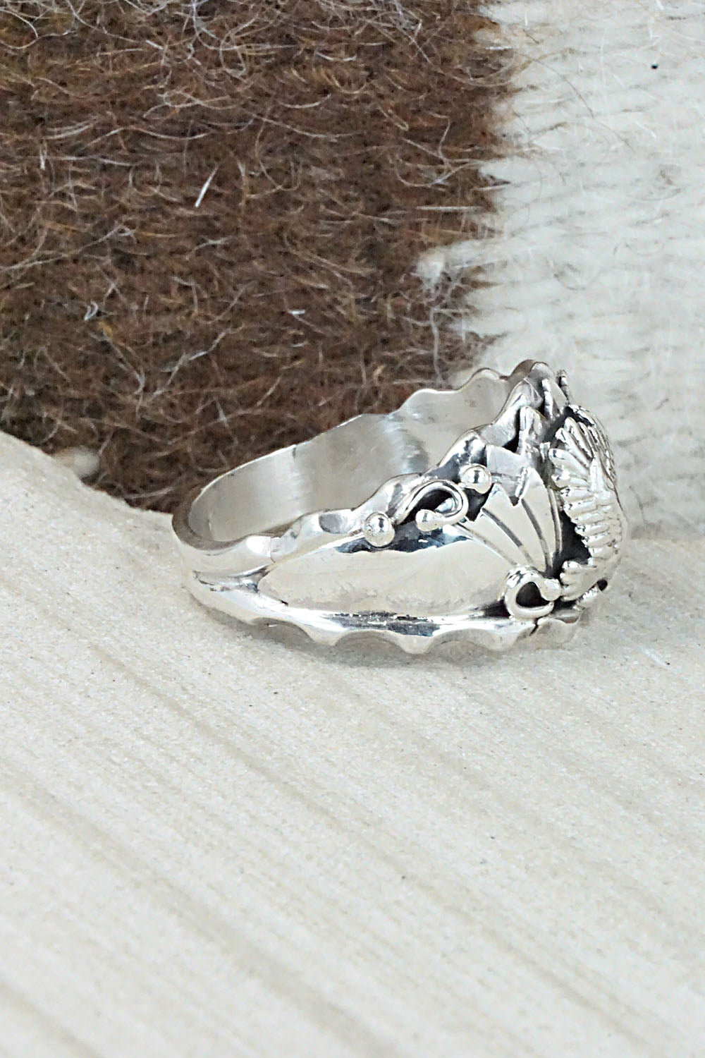 Sterling Silver Ring - Genevieve Francisco - Size 14.5