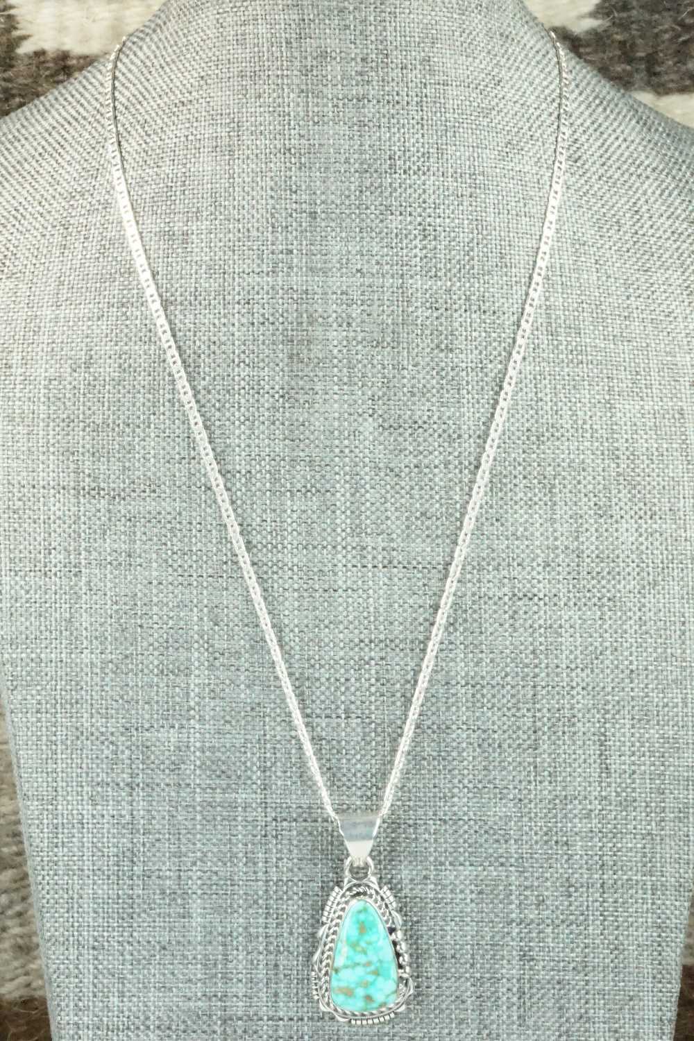 Turquoise & Sterling Silver Pendant and Necklace - Ray Jack