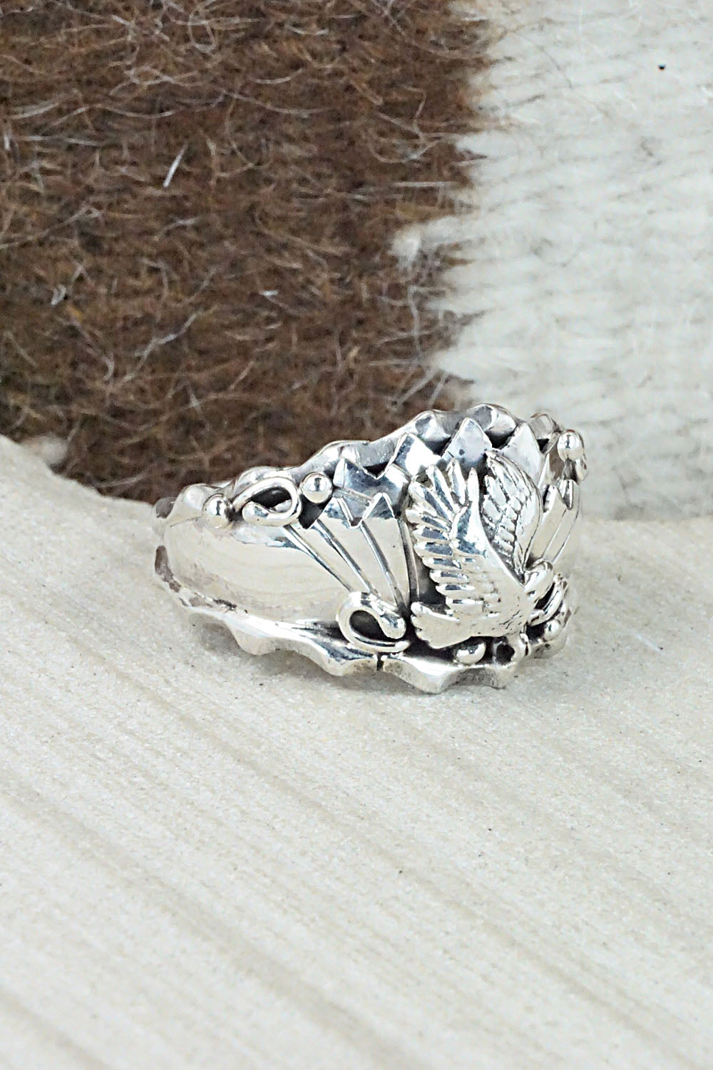 Sterling Silver Ring - Genevieve Francisco - Size 14.5