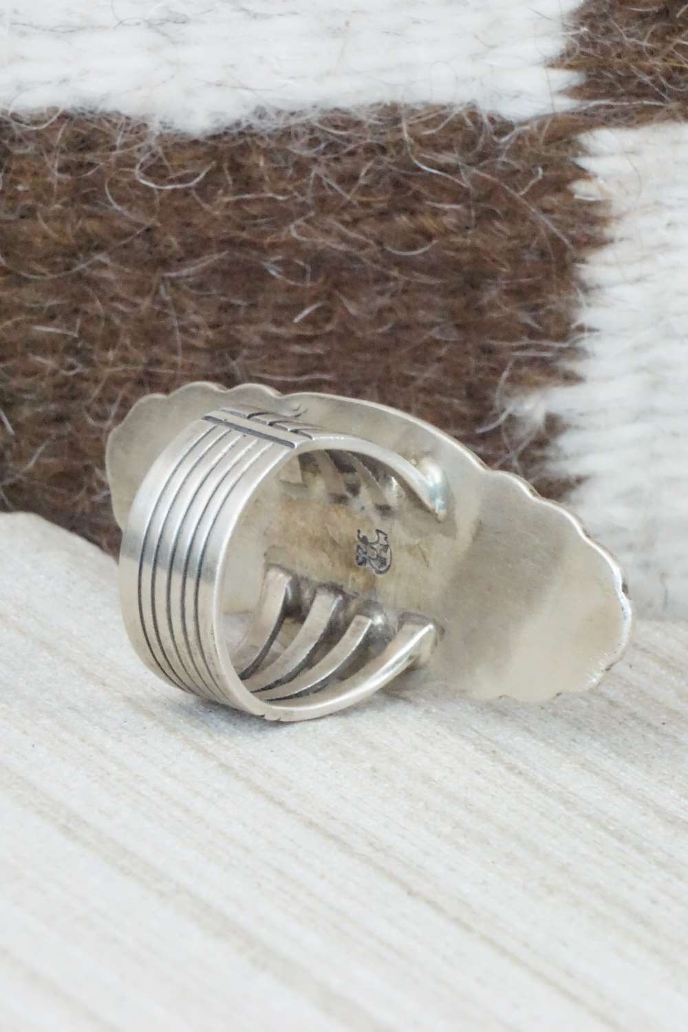 Sterling Silver Ring - Navajo - Size 7.5