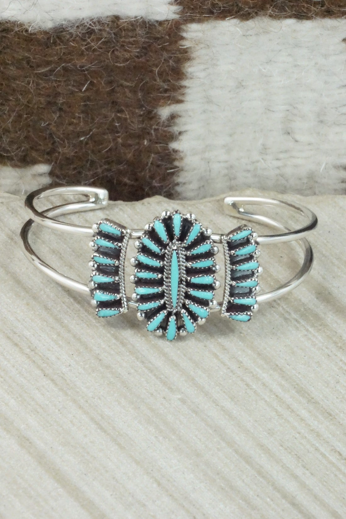 Turquoise & Sterling Silver Bracelet - Judy Wallace