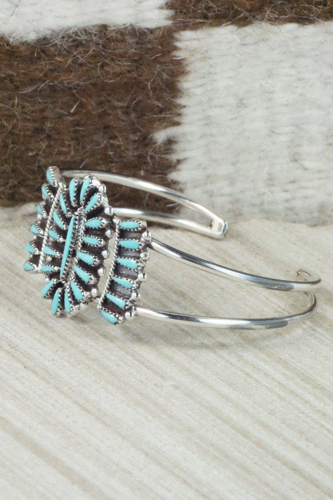Turquoise & Sterling Silver Bracelet - Judy Wallace
