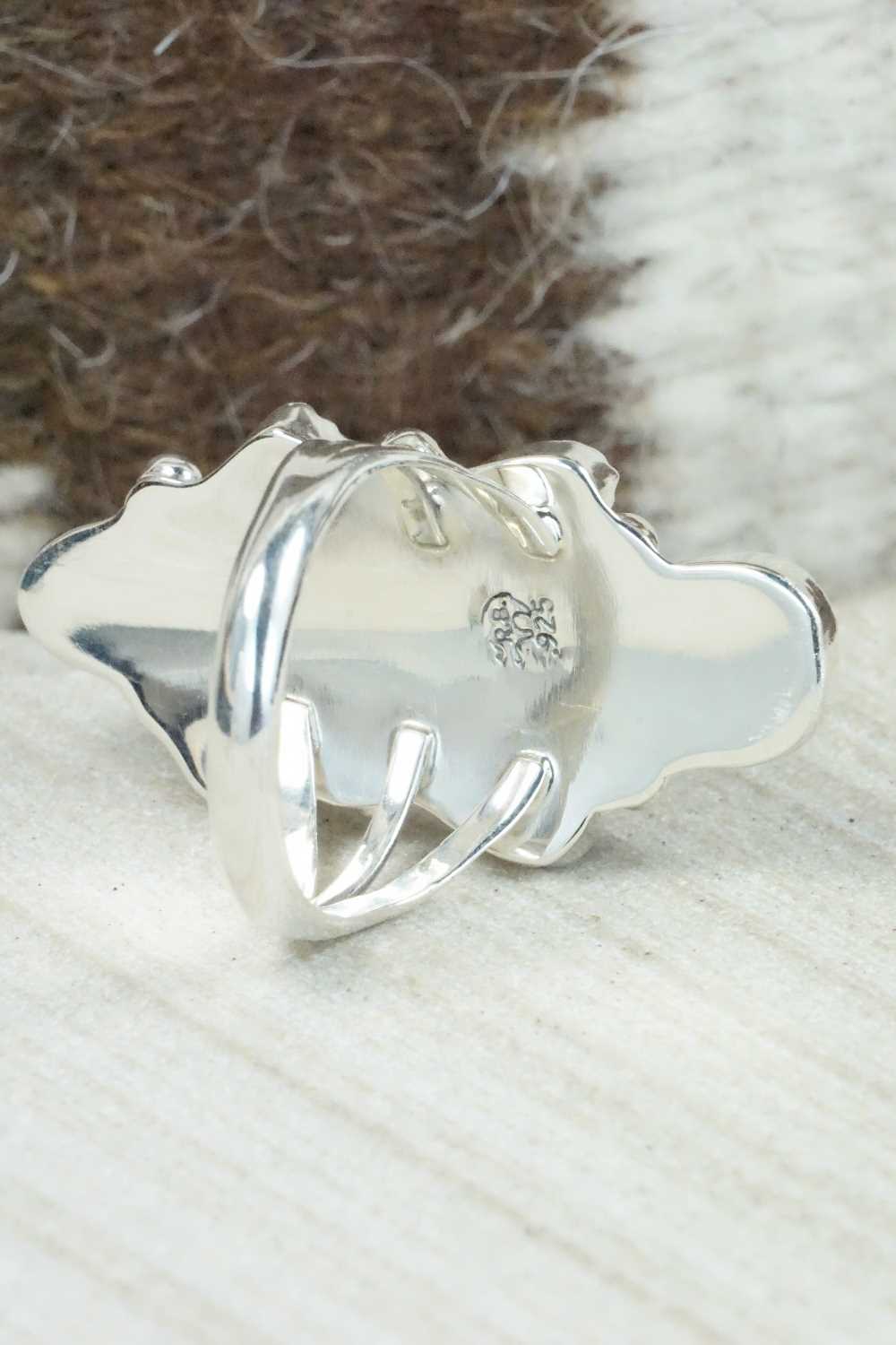Multi Stone & Sterling Silver Ring - Roberta Begay - Size 8.25