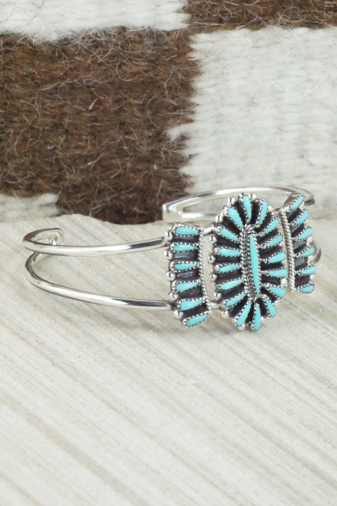 Turquoise & Sterling Silver Bracelet - Judy Wallace