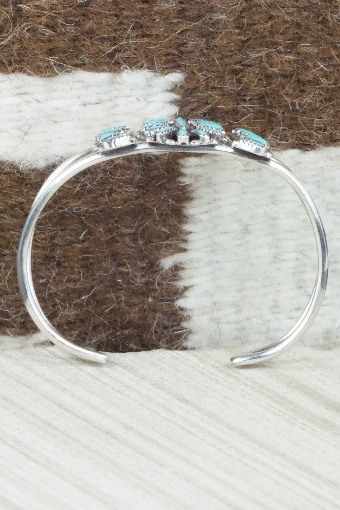 Turquoise & Sterling Silver Bracelet - Judy Wallace
