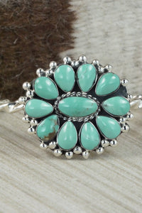 Turquoise & Sterling Silver Bracelet - Calvin Belin