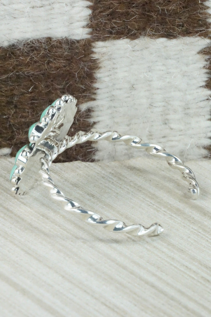 Turquoise & Sterling Silver Bracelet - Calvin Belin