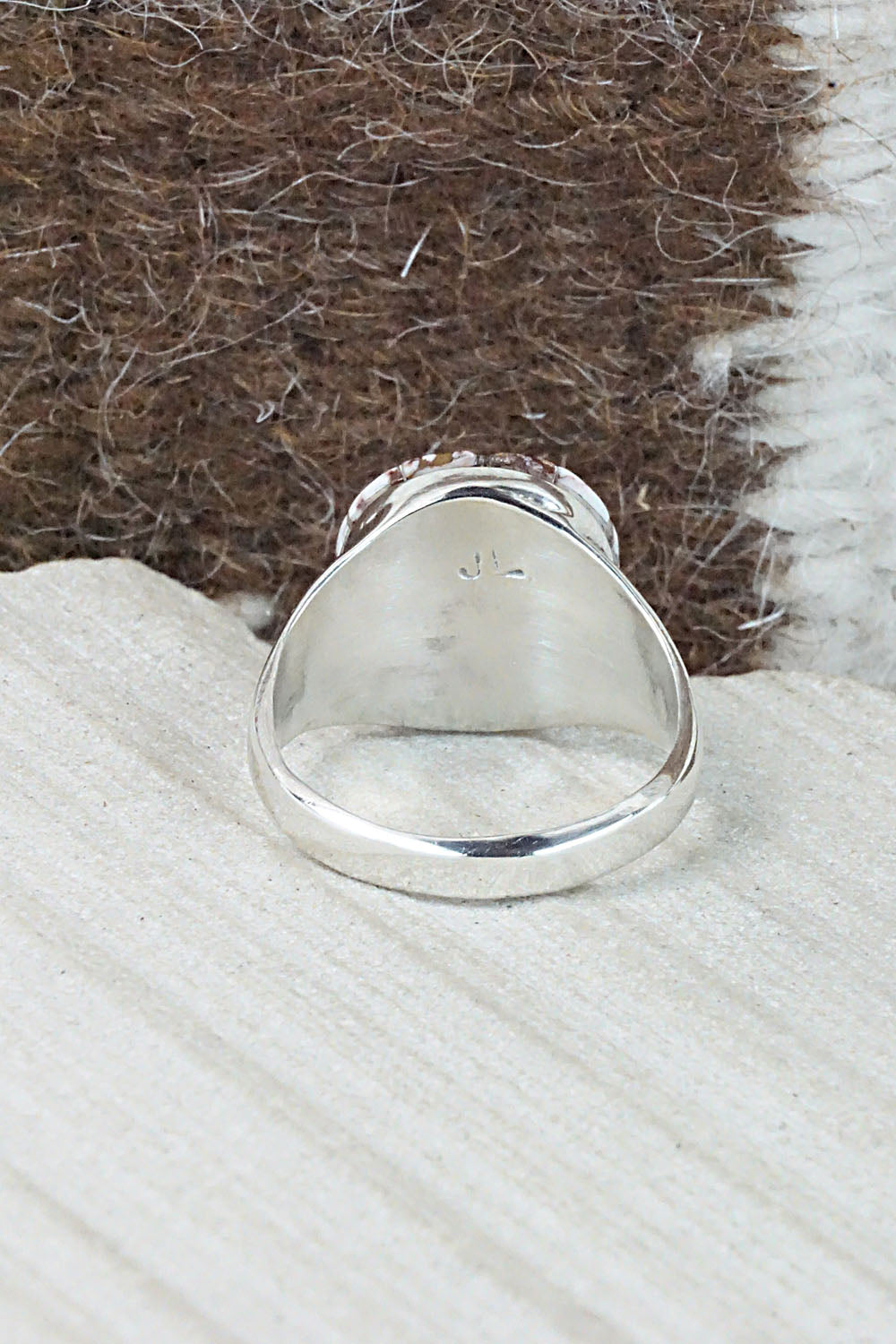 Wild Horse & Sterling Silver Ring - Johnson Laweka - Size 10.25