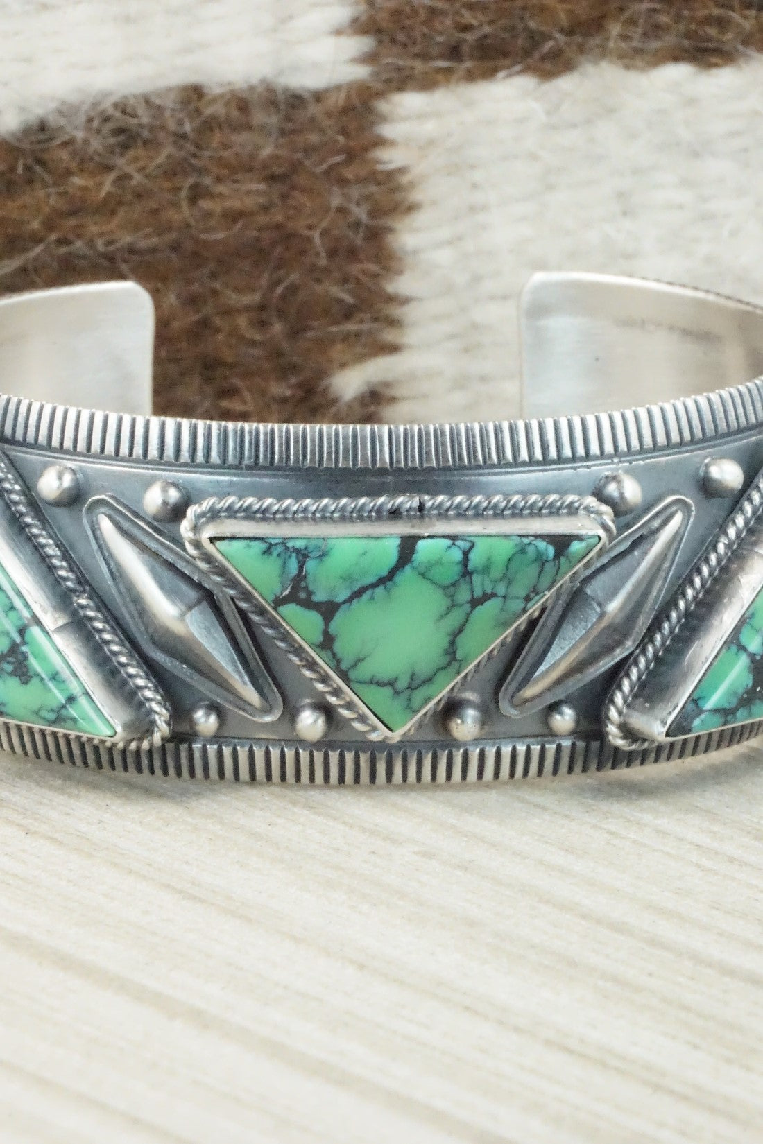 Variscite & Sterling Silver Bracelet - Derrick Gordon