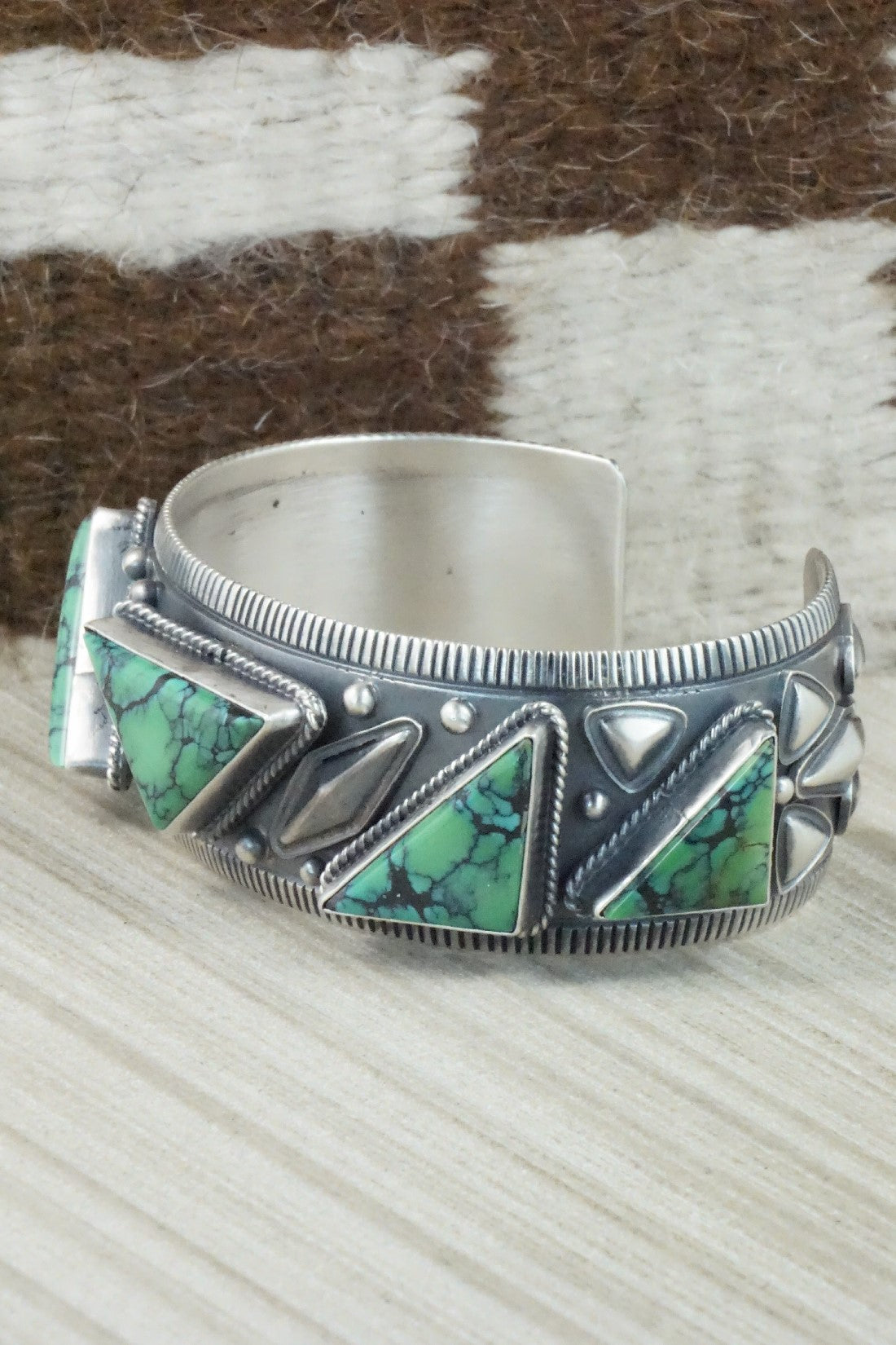 Variscite & Sterling Silver Bracelet - Derrick Gordon