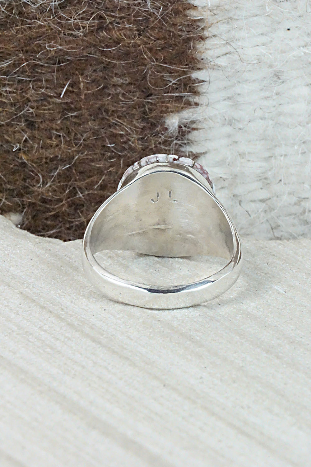 Wild Horse & Sterling Silver Ring - Johnson Laweka - Size 10.5