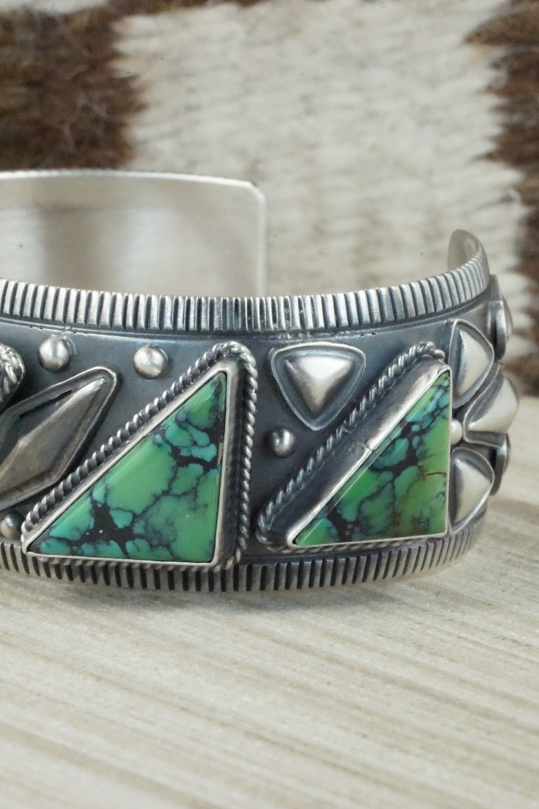 Variscite & Sterling Silver Bracelet - Derrick Gordon