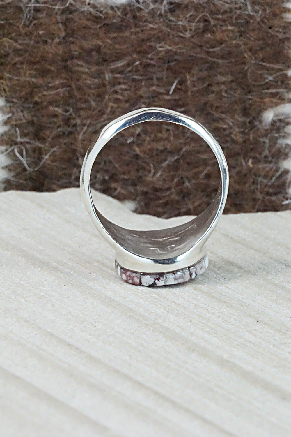 Wild Horse & Sterling Silver Ring - Johnson Laweka - Size 10.5