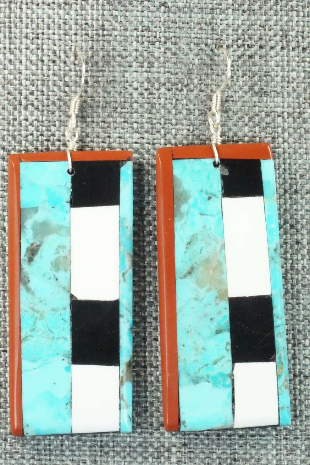 Multi Stone & Sterling Silver Earrings - Torevia Crespin