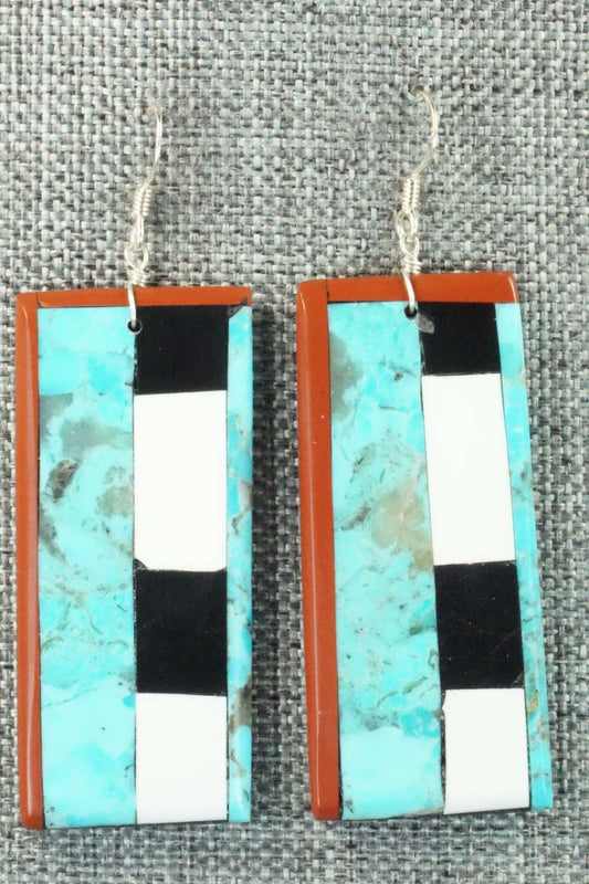 Multi Stone & Sterling Silver Earrings - Torevia Crespin