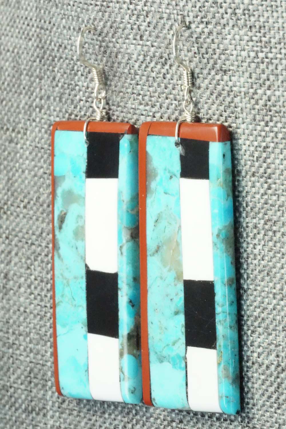 Multi Stone & Sterling Silver Earrings - Torevia Crespin