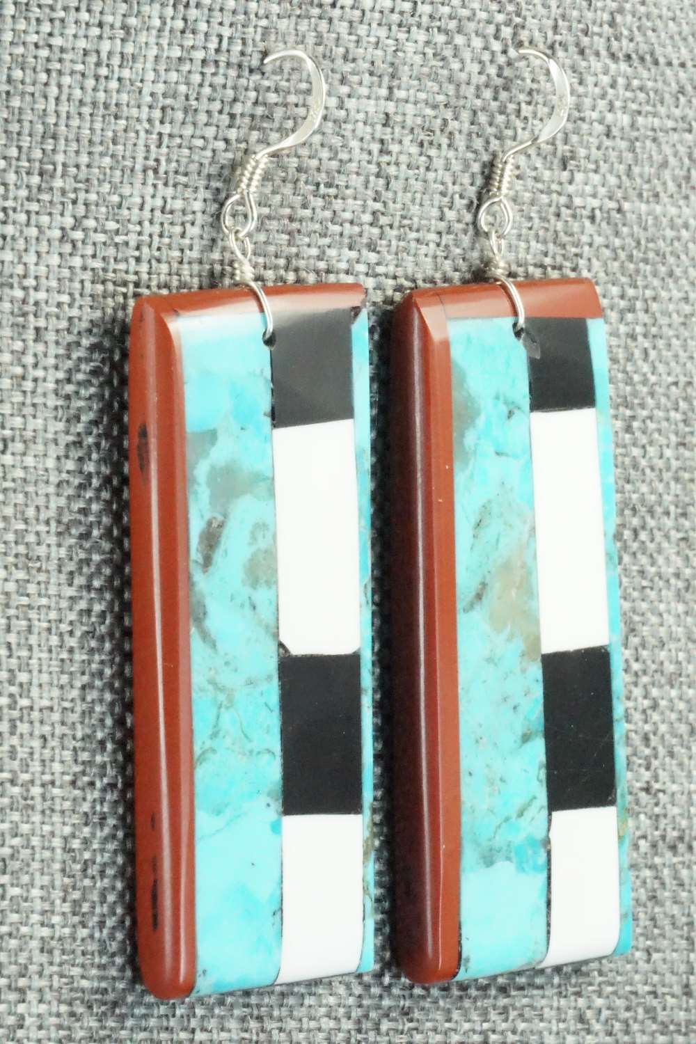 Multi Stone & Sterling Silver Earrings - Torevia Crespin