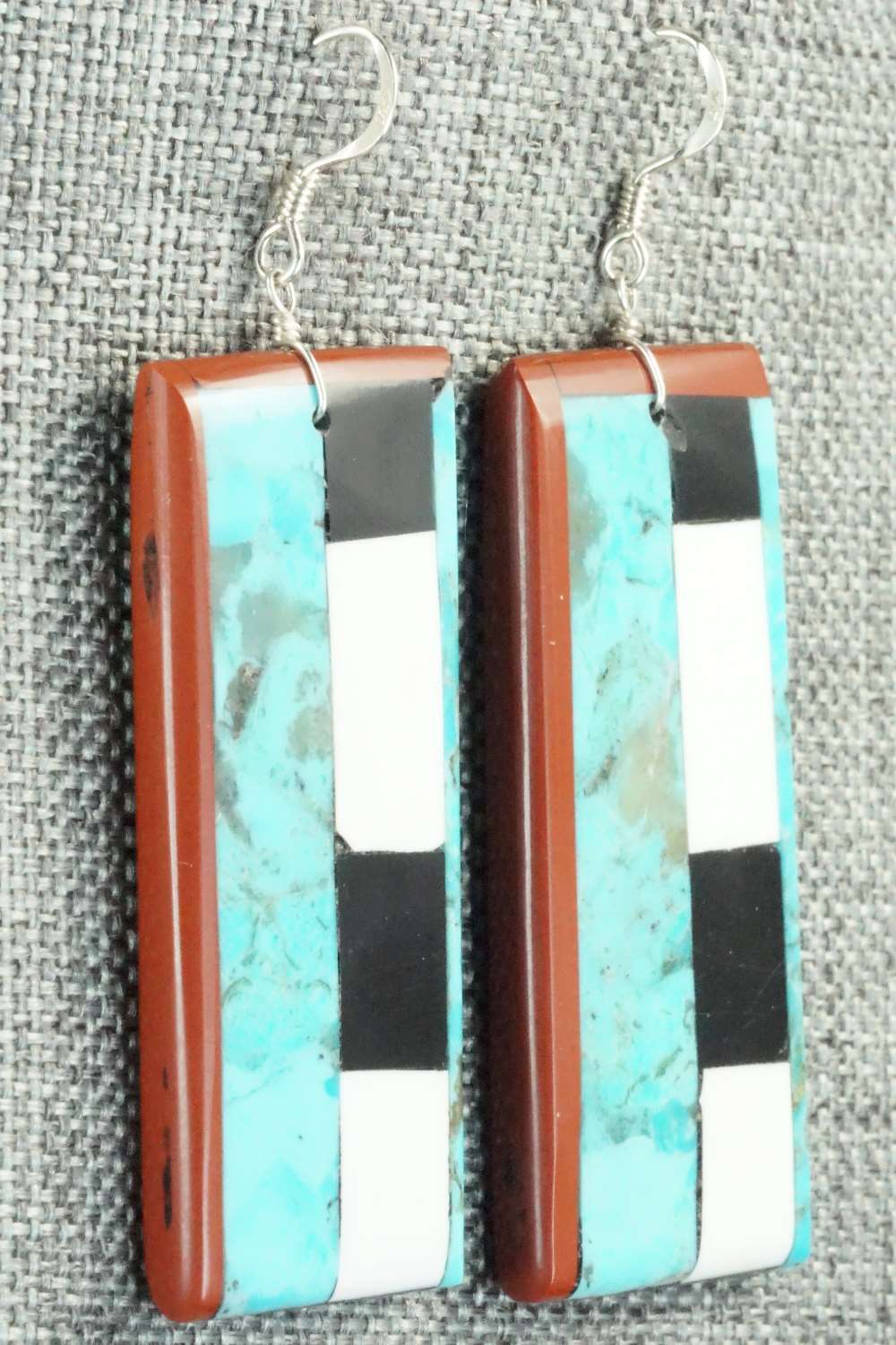 Multi Stone & Sterling Silver Earrings - Torevia Crespin