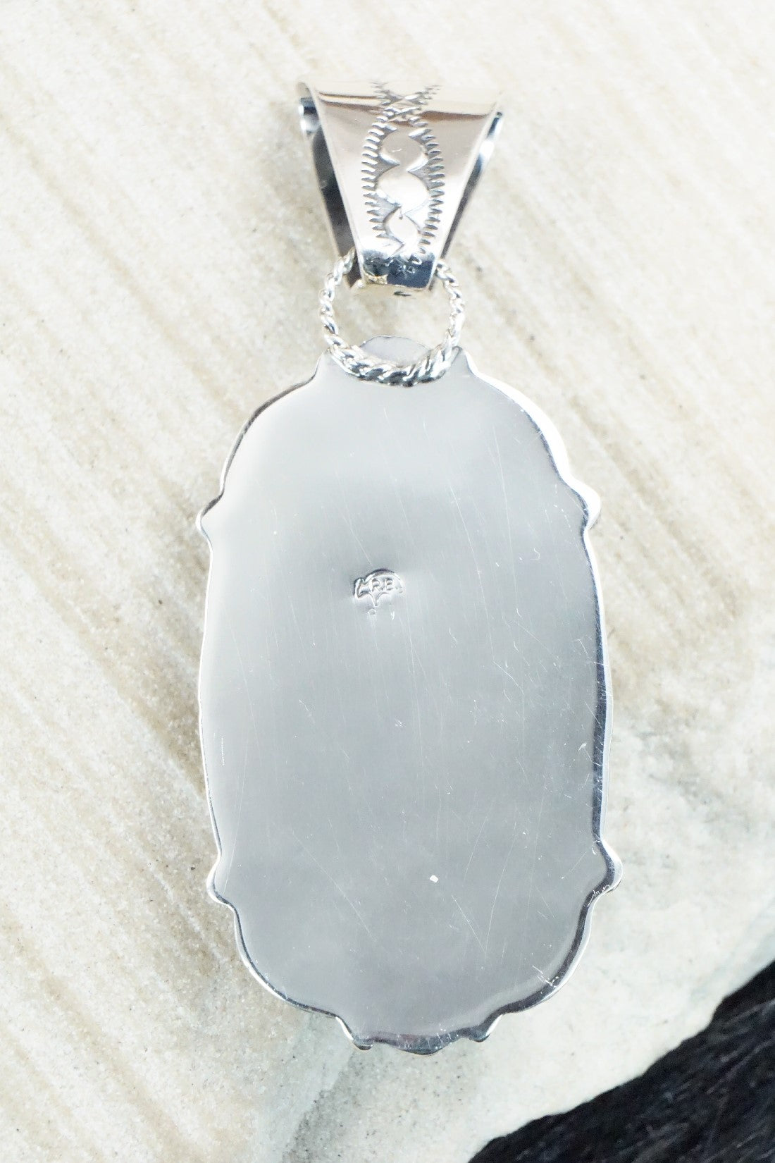 Turquoise & Sterling Silver Pendant - Emerson Delgarito