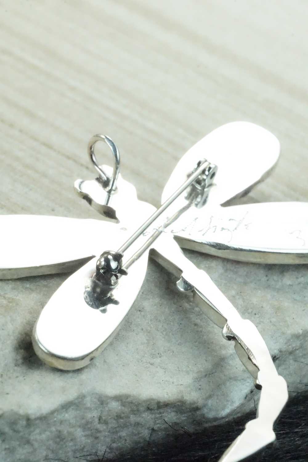 Multi Stone and Sterling Silver Inlay Pendant & Pin - Angus Ahiyite