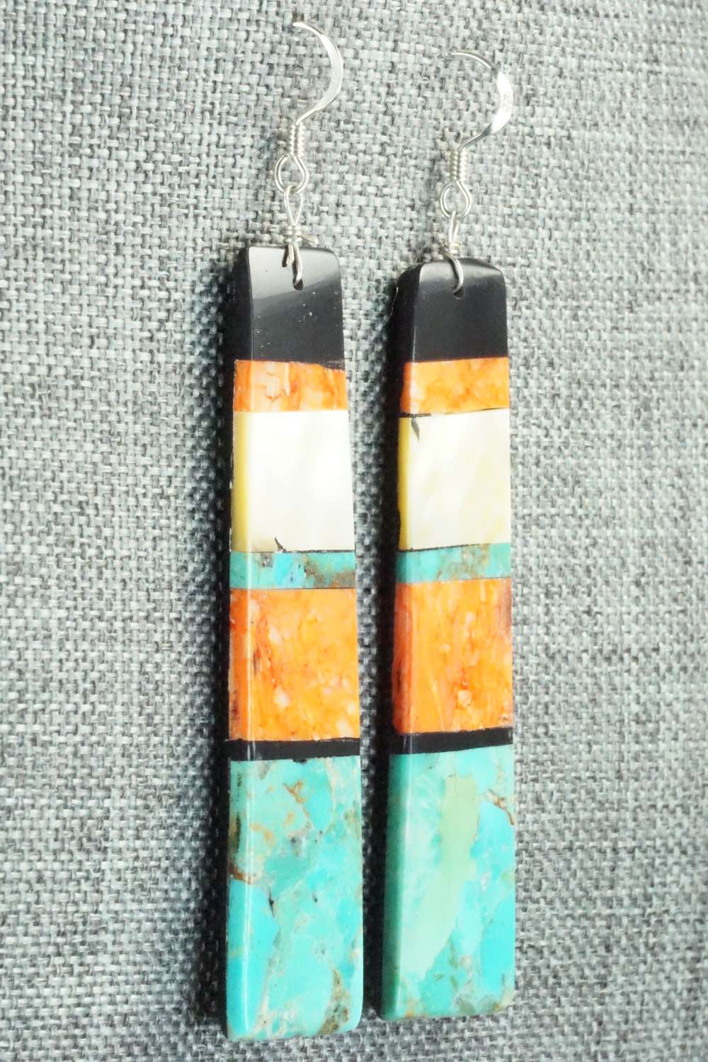 Multi Stone & Sterling Silver Earrings - Torevia Crespin
