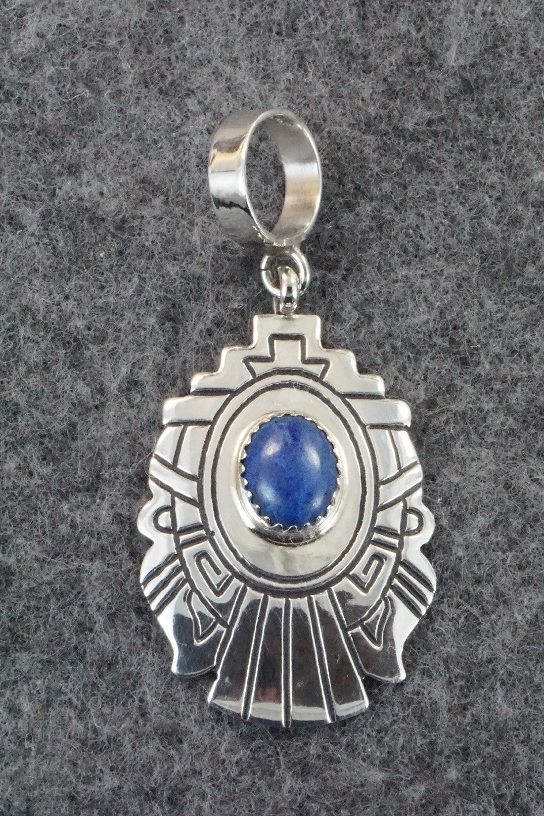 Lapis & Sterling Silver Pendant - Rosita Singer
