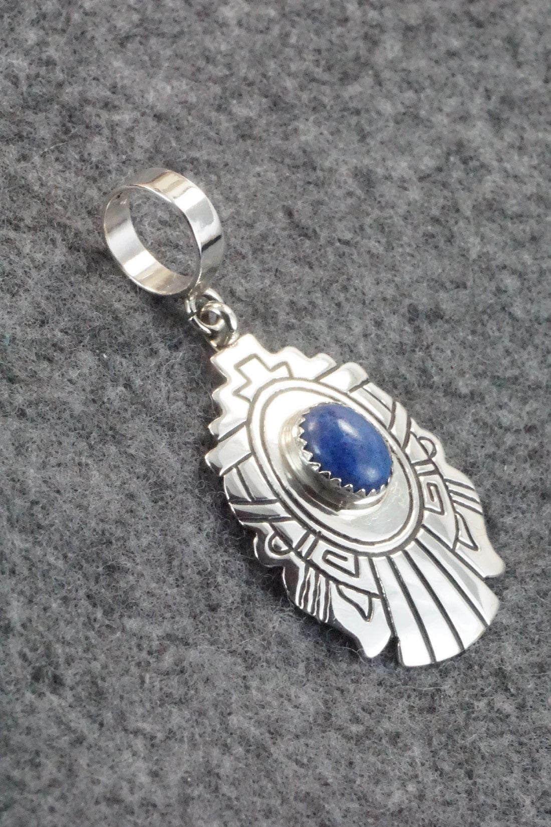 Lapis & Sterling Silver Pendant - Rosita Singer