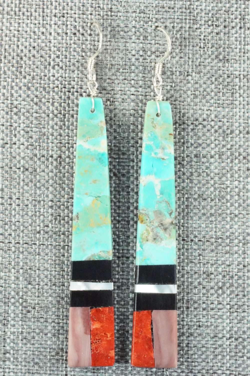 Multi Stone & Sterling Silver Earrings - Torevia Crespin