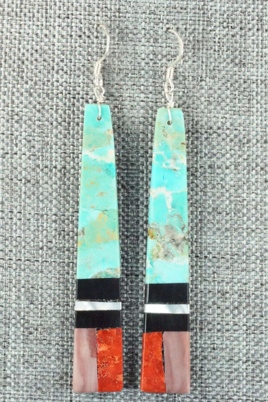 Multi Stone & Sterling Silver Earrings - Torevia Crespin
