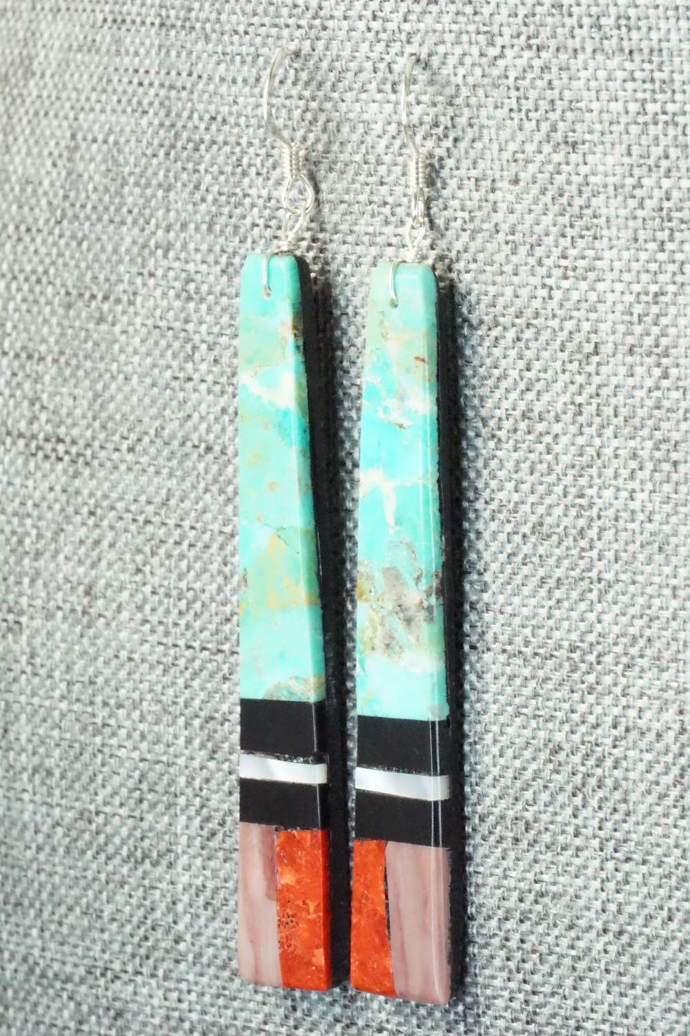 Multi Stone & Sterling Silver Earrings - Torevia Crespin