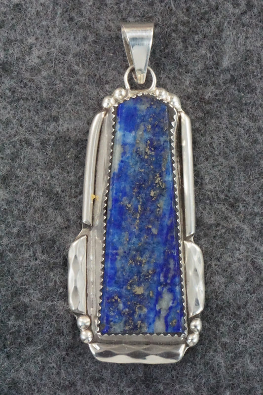 Lapis & Sterling Silver Pendant - Kenny Calavaza