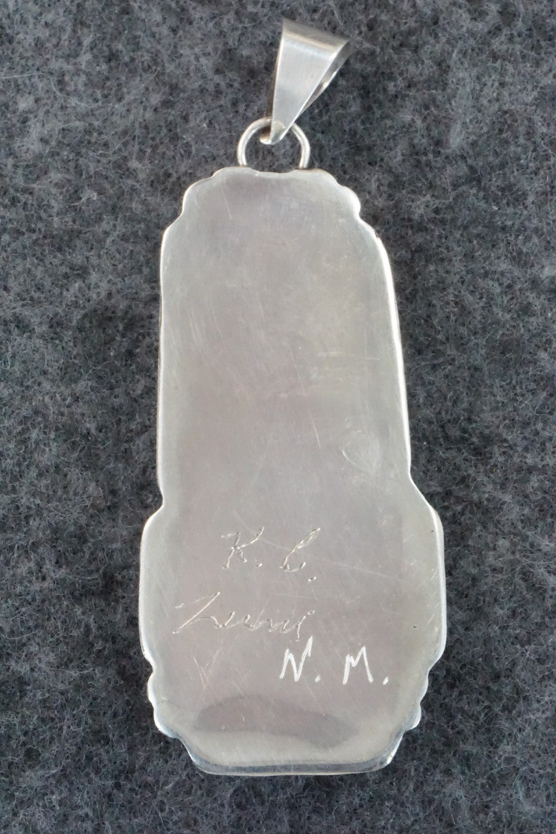 Lapis & Sterling Silver Pendant - Kenny Calavaza