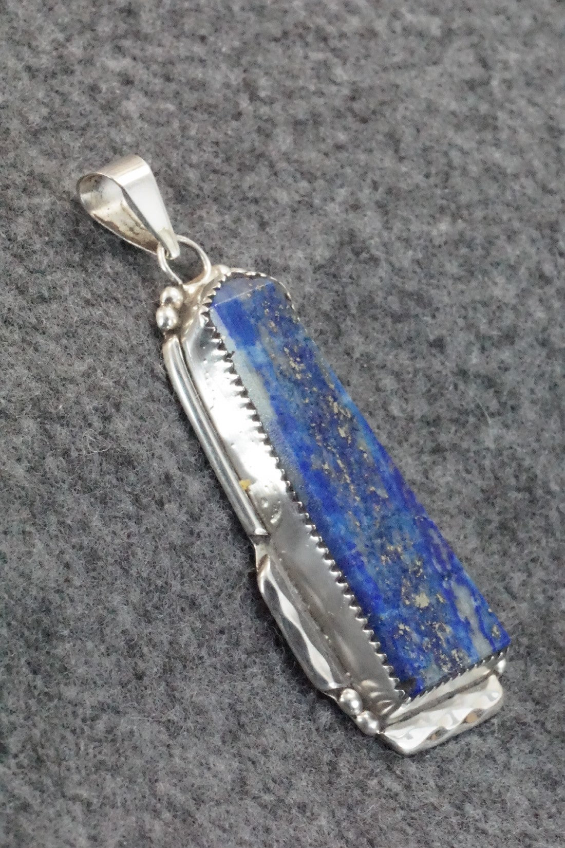Lapis & Sterling Silver Pendant - Kenny Calavaza