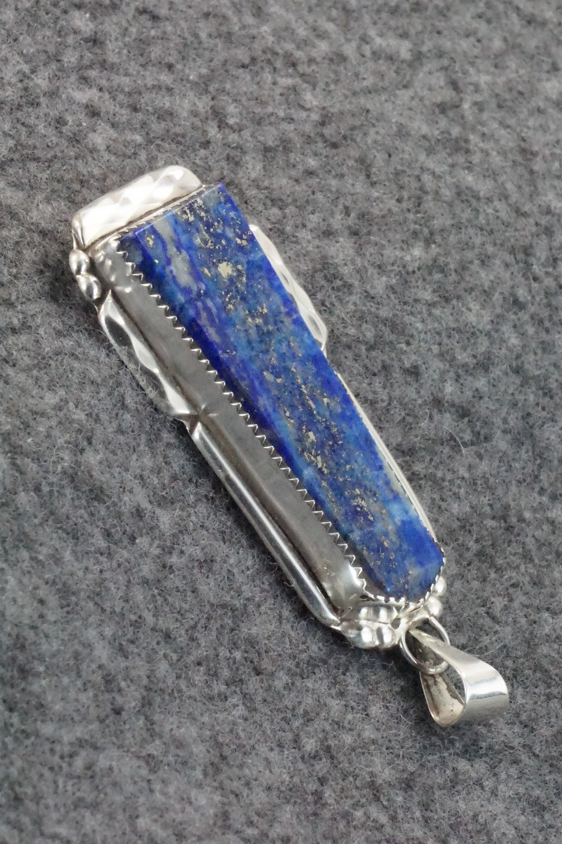 Lapis & Sterling Silver Pendant - Kenny Calavaza