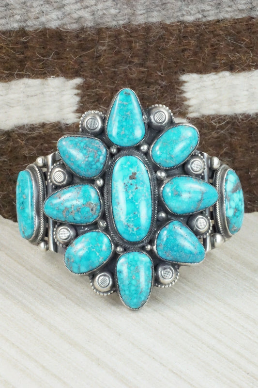 Turquoise and Sterling Silver Bracelet - Calvin Martinez