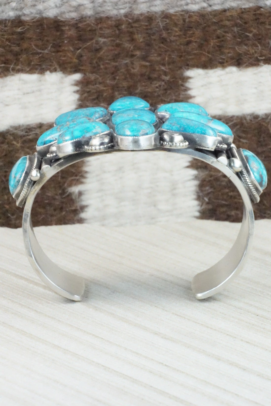 Turquoise and Sterling Silver Bracelet - Calvin Martinez
