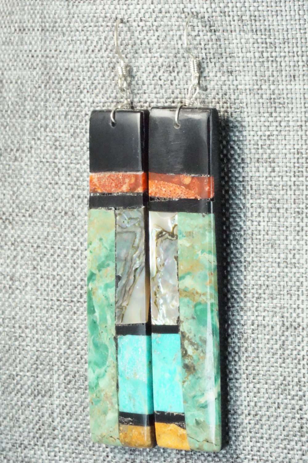 Multi Stone & Sterling Silver Earrings - Torevia Crespin