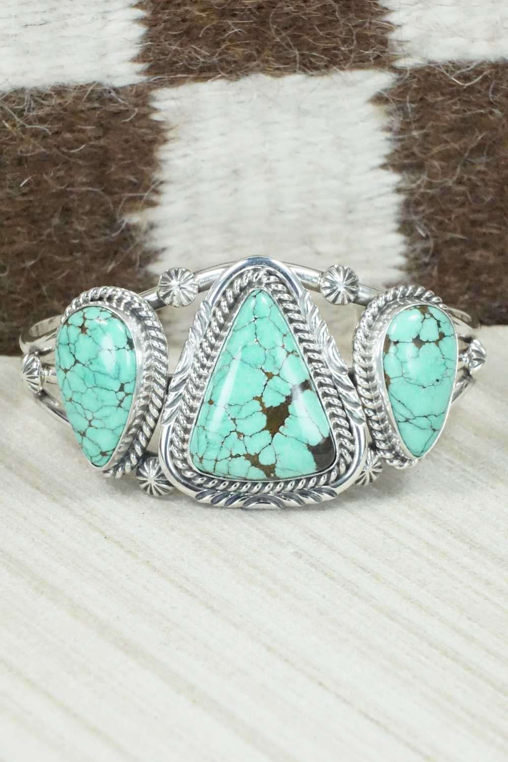 Turquoise & Sterling Silver Bracelet - Raymond Delgarito
