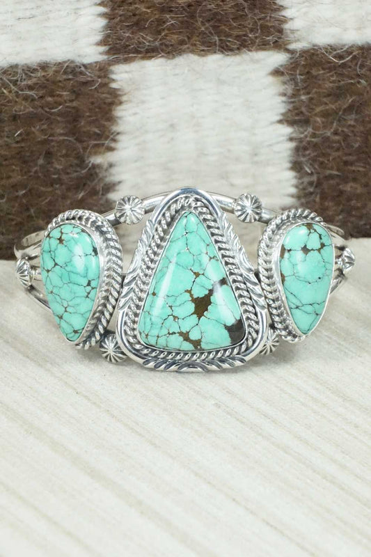 Turquoise & Sterling Silver Bracelet - Raymond Delgarito