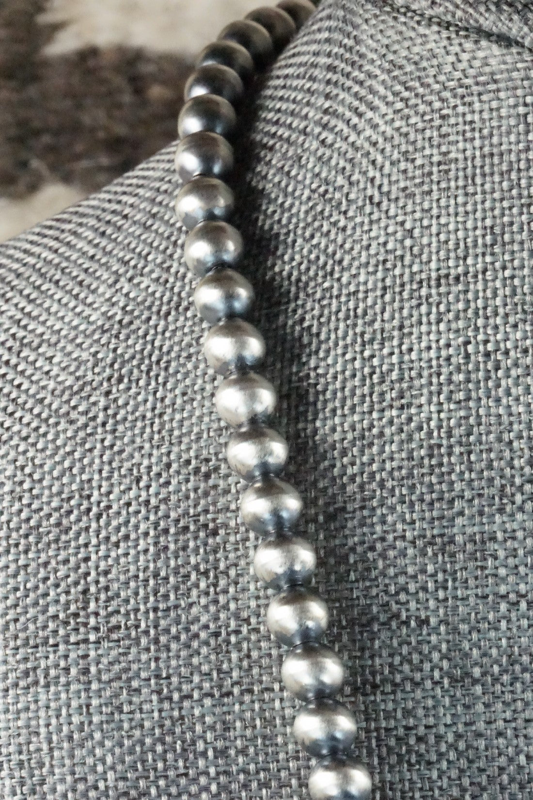 Sterling Silver Navajo Pearl Necklace - Jan Mariano