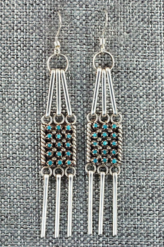 Turquoise & Sterling Silver Earrings - Justin Amesoli