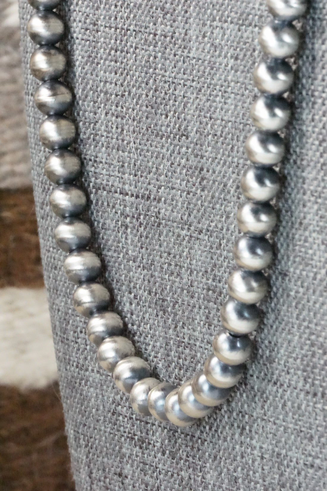 Sterling Silver Navajo Pearl Necklace - Jan Mariano