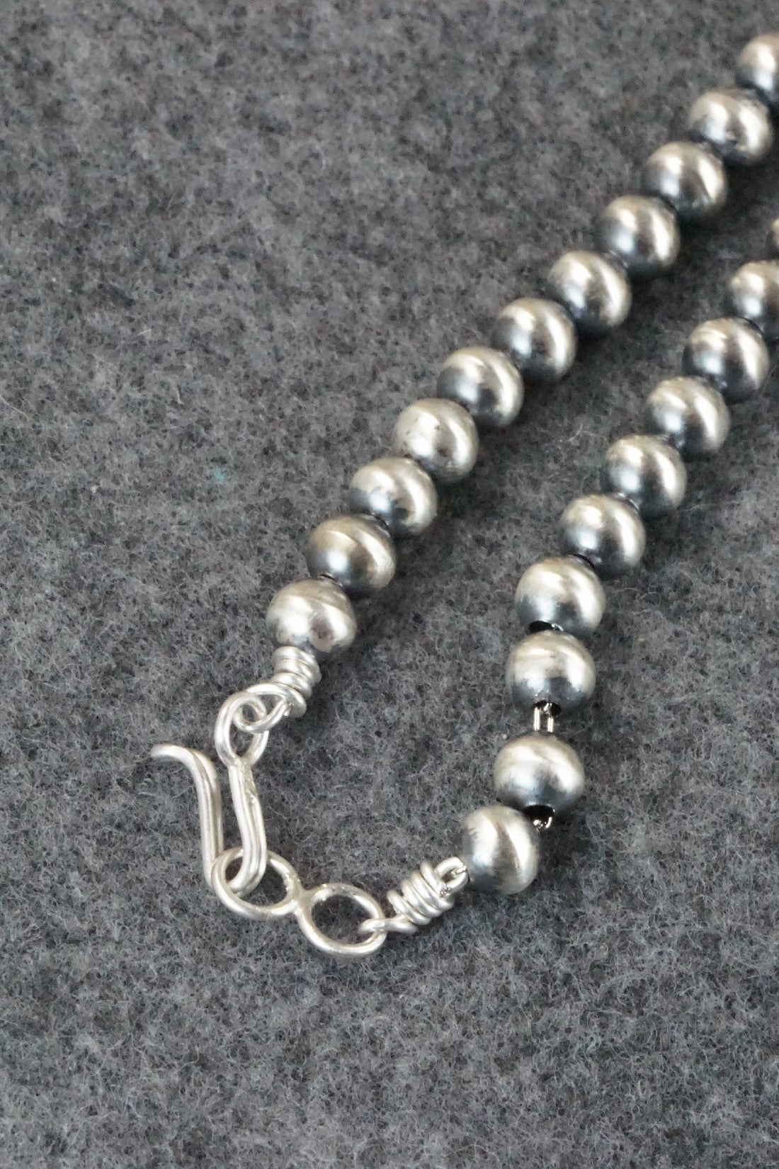 Sterling Silver Navajo Pearl Necklace - Jan Mariano