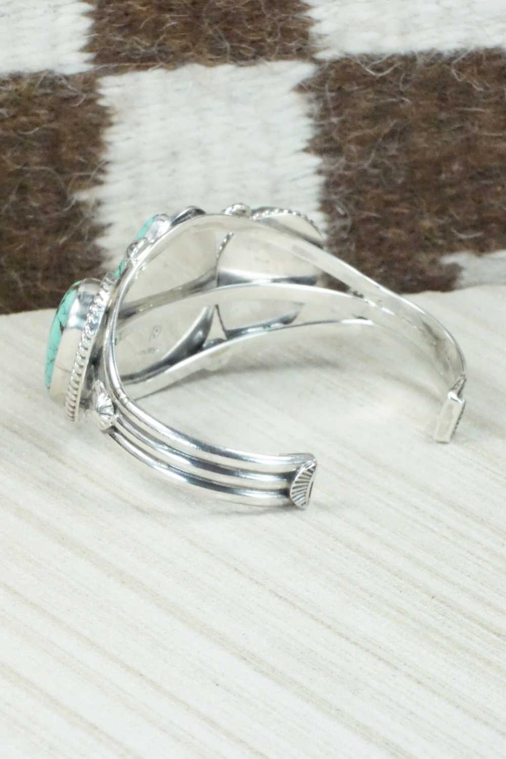 Turquoise & Sterling Silver Bracelet - Raymond Delgarito