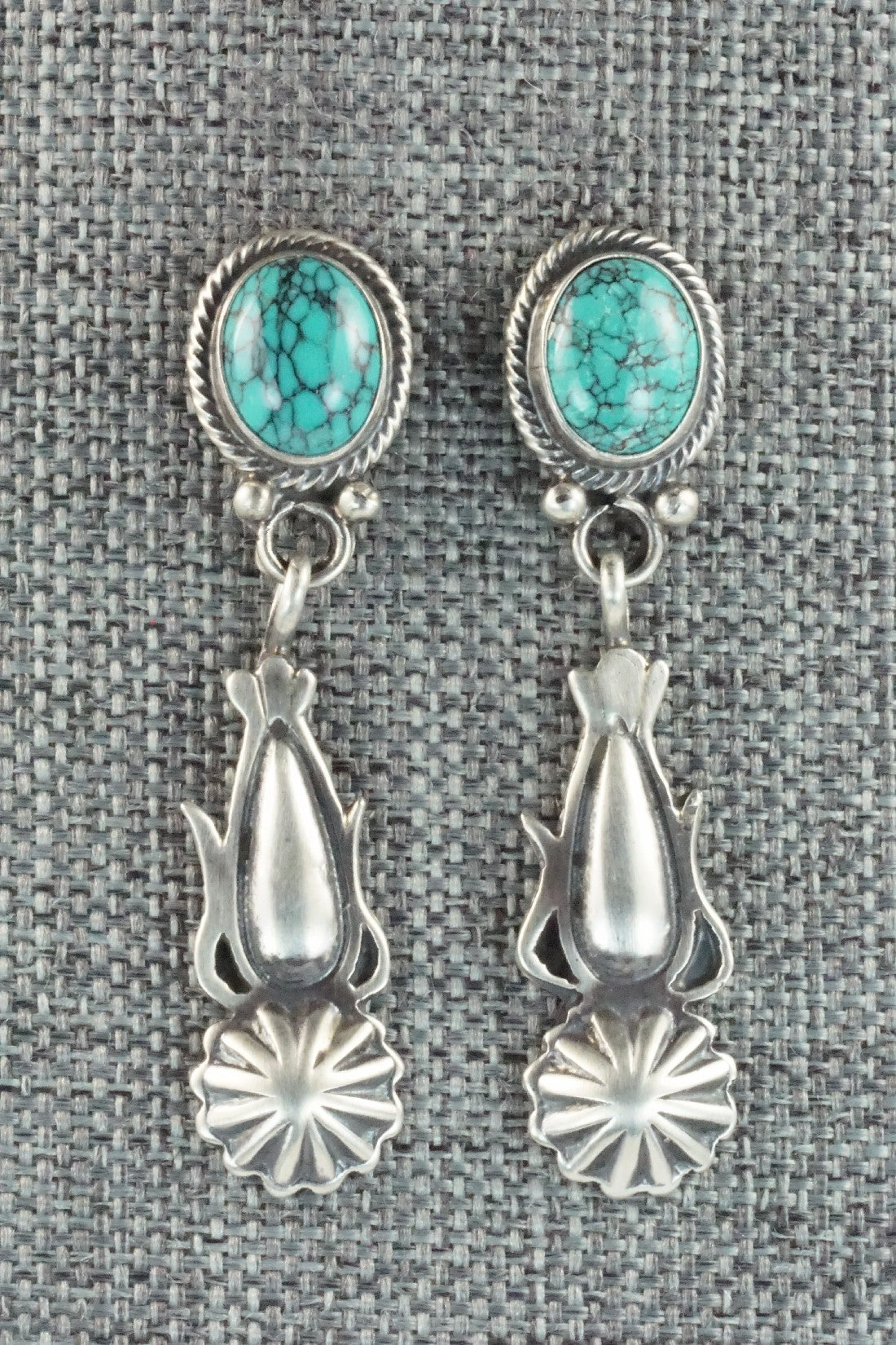 Turquoise & Sterling Silver Earrings - Verley Betone